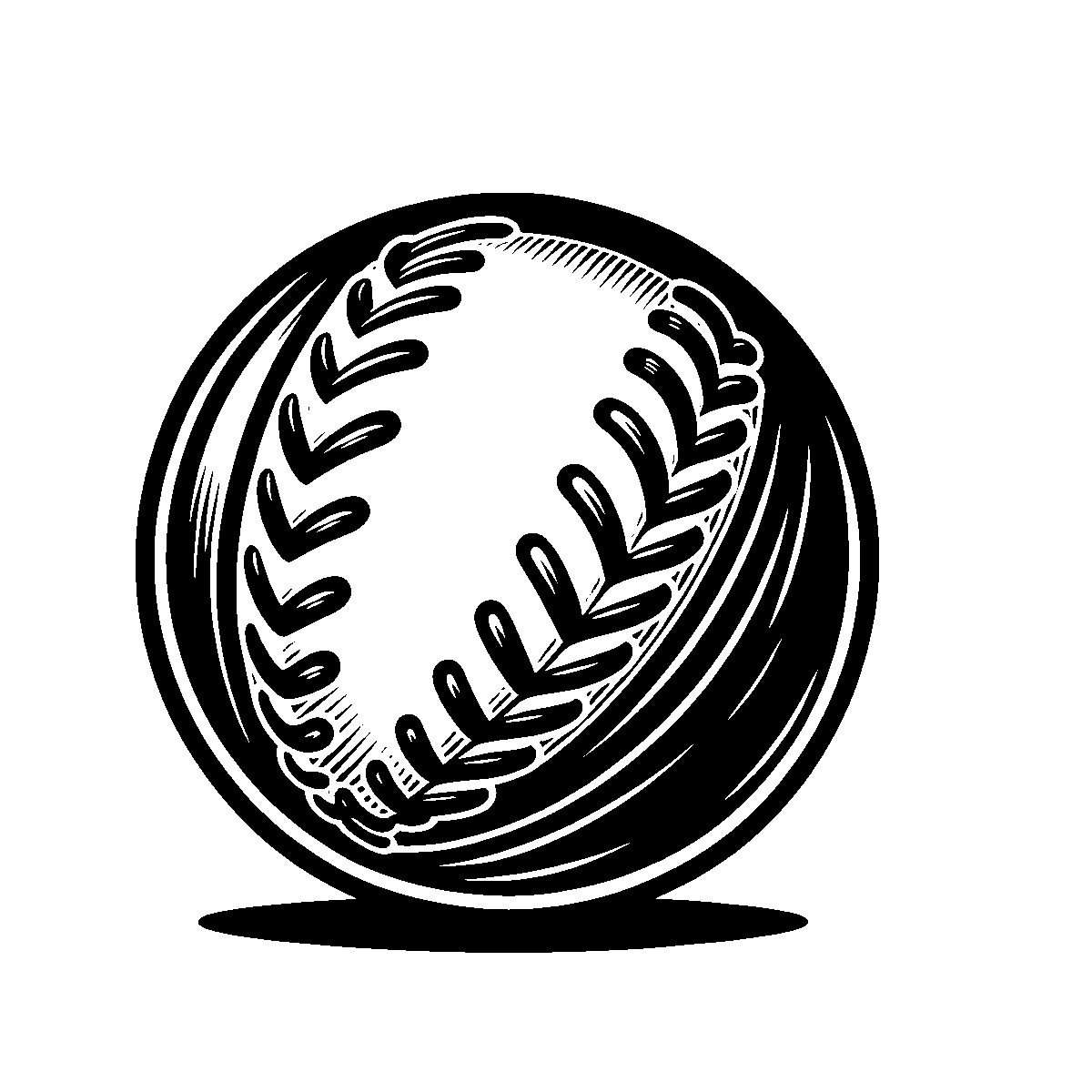 Softball Line Art SVG free download for Cricut, Silhouette and design projects