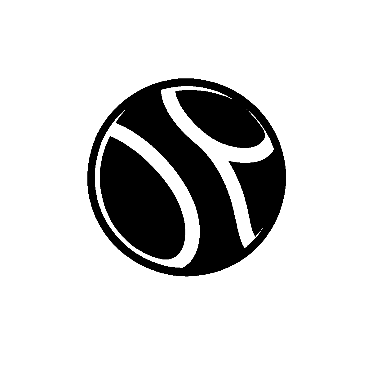 Tennis Ball Clipart SVG free download for Cricut, Silhouette and design projects