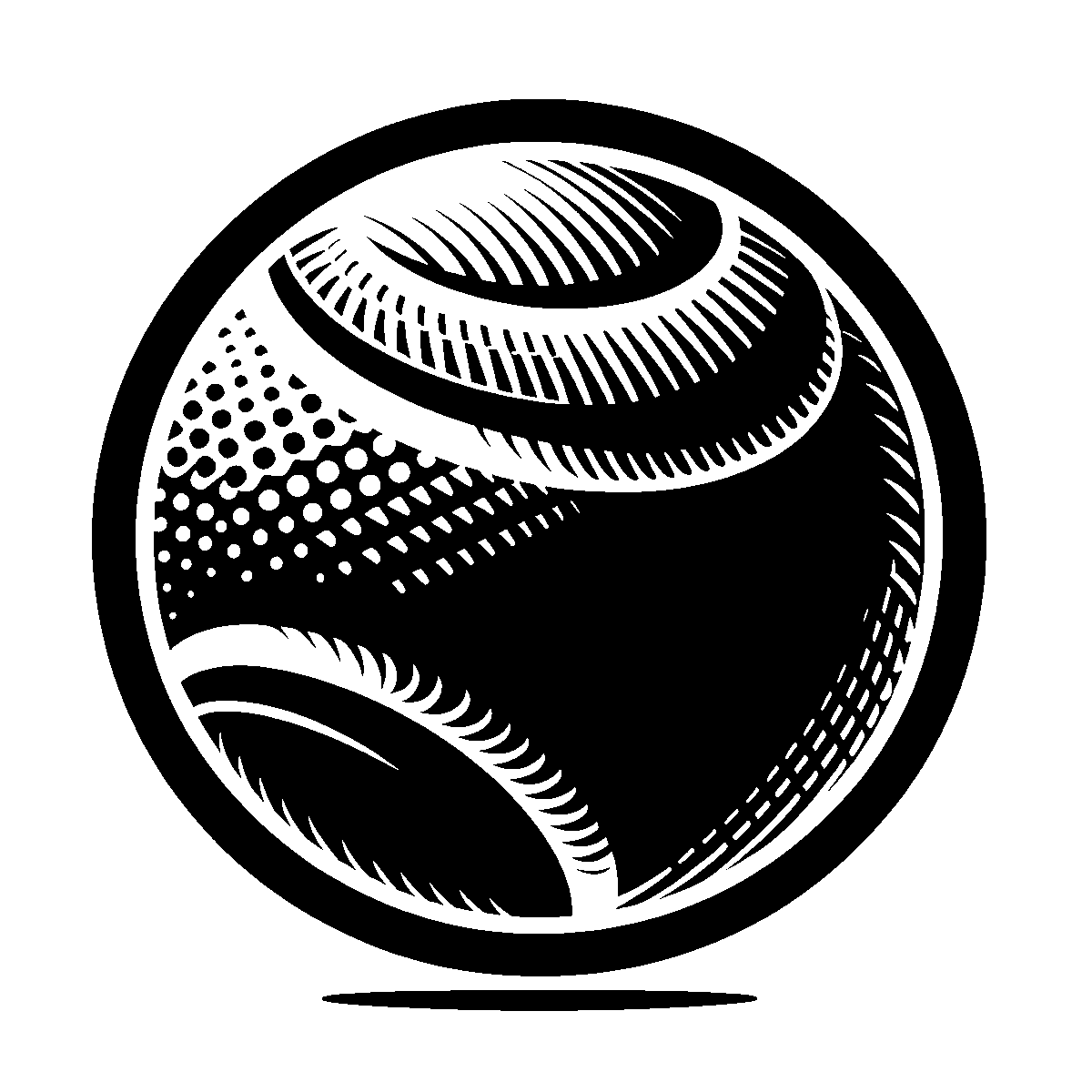 Tennis Ball Clipart SVG free download for Cricut, Silhouette and design projects