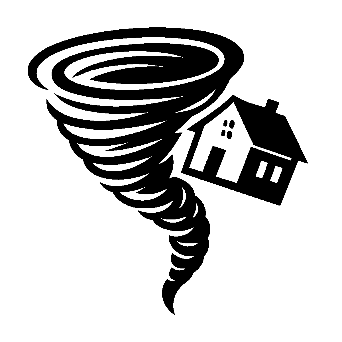 Tornado with Farmhouse SVG free download for Cricut, Silhouette and design projects