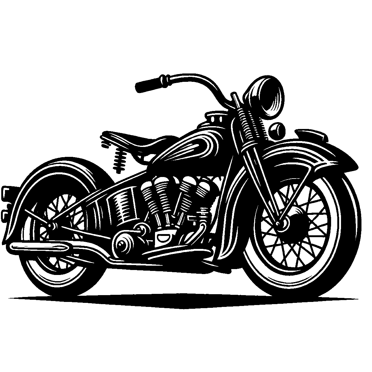 Vintage Cruiser Clipart SVG free download for Cricut, Silhouette and design projects