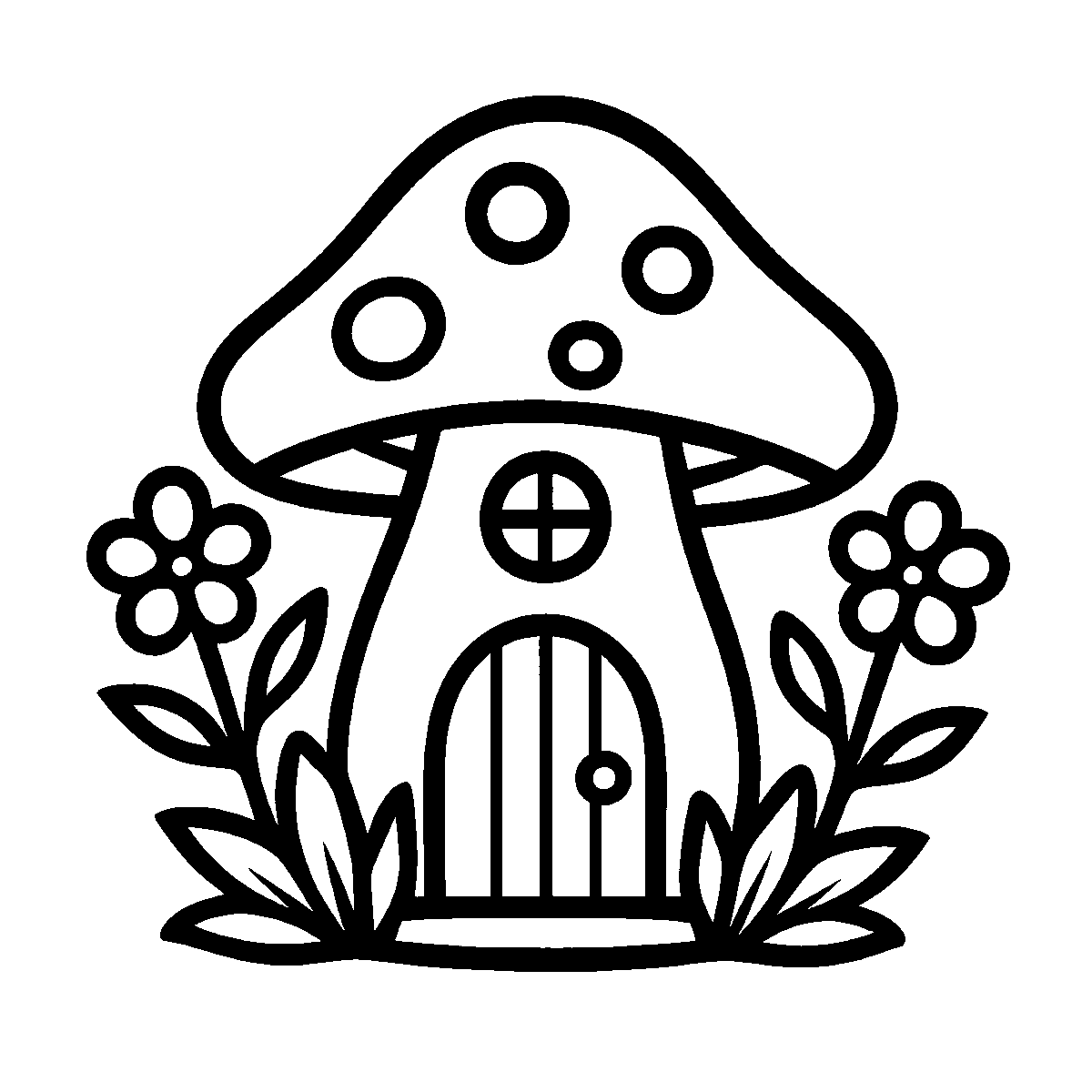 Whimsical Fairy Cottage SVG free download for Cricut, Silhouette and design projects