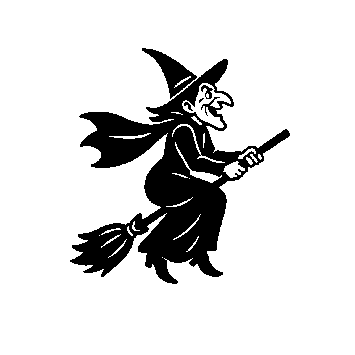 Wicked Witch Clipart SVG free download for Cricut, Silhouette and design projects