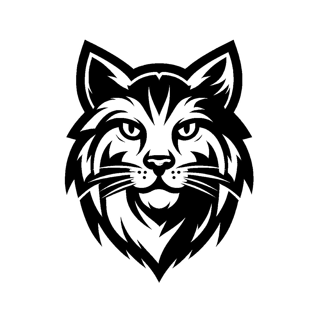 Wildcat Head Clipart SVG free download for Cricut, Silhouette and design projects