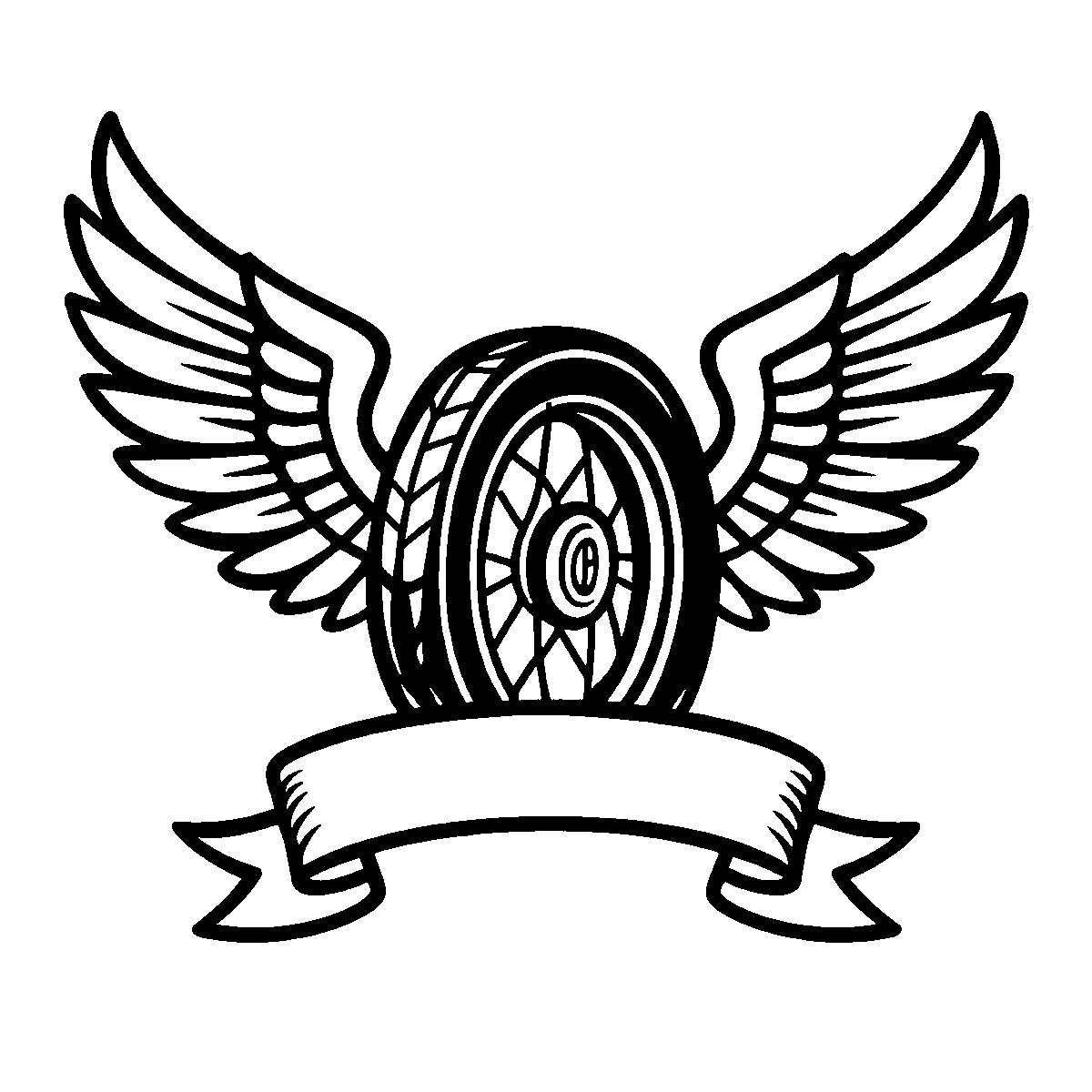 Winged Wheel Emblem SVG free download for Cricut, Silhouette and design projects