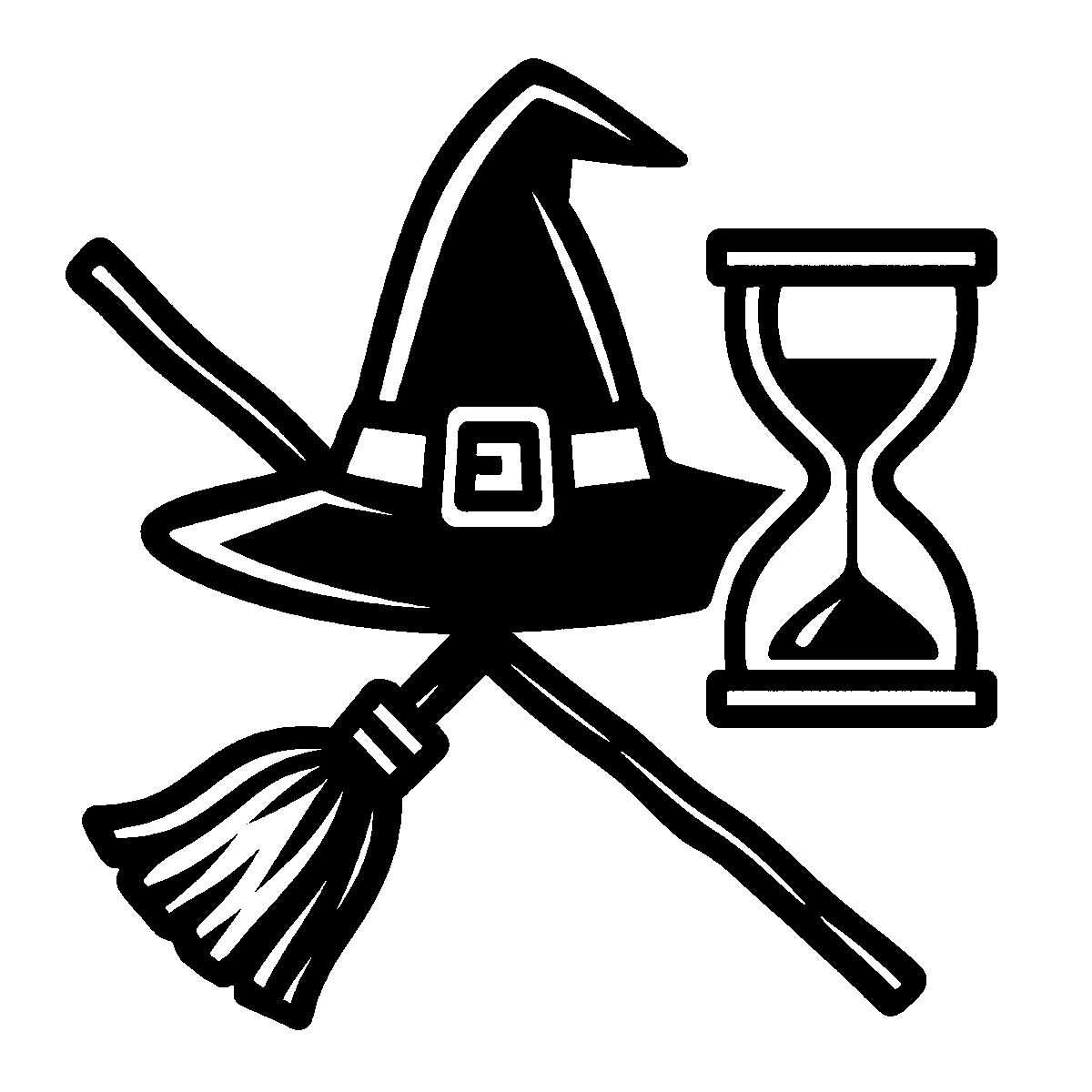 Witch Broomstick Clipart SVG free download for Cricut, Silhouette and design projects