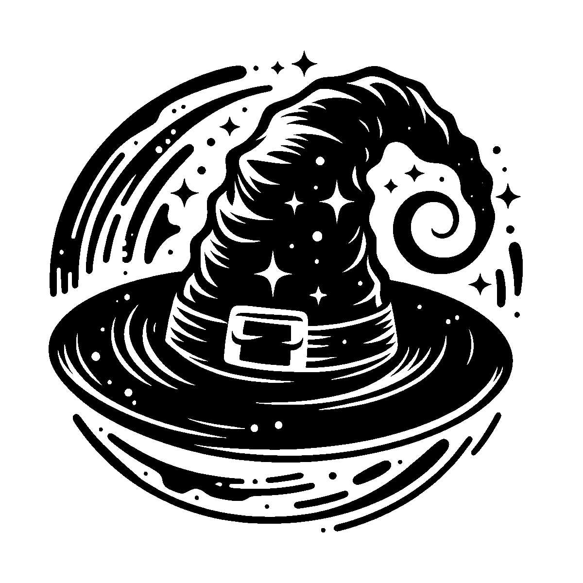 Witch Hat Clipart SVG free download for Cricut, Silhouette and design projects