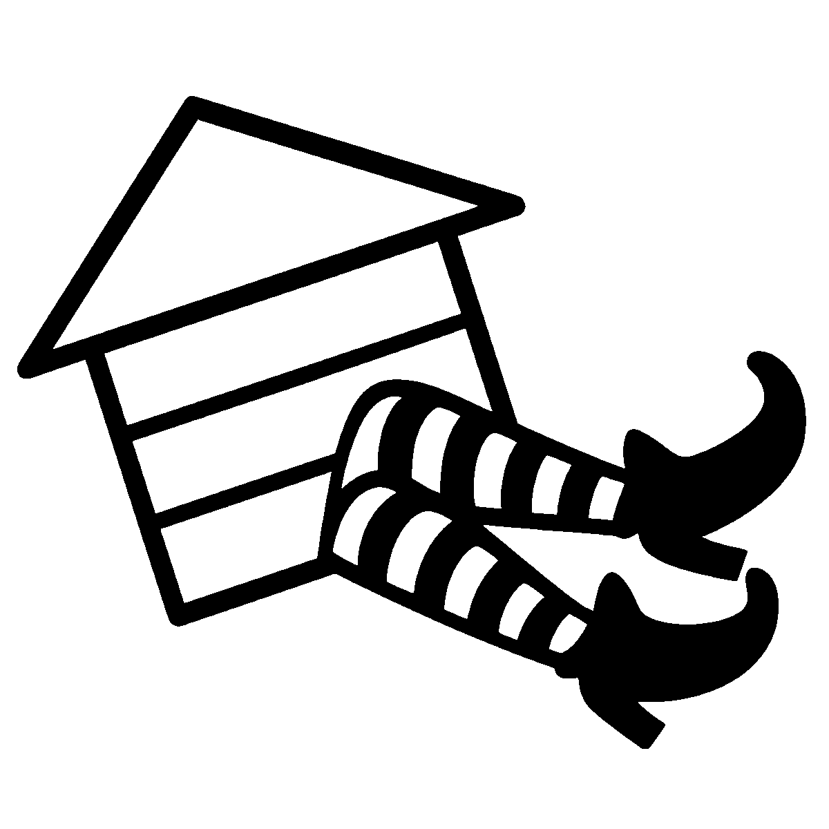 Witch Legs Clipart SVG free download for Cricut, Silhouette and design projects